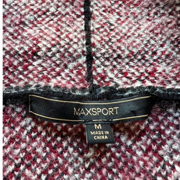 MaxSport Size M Black Red Floral Bohemian Longline Open Cardigan Duster Sweater - Picture 10 of 16